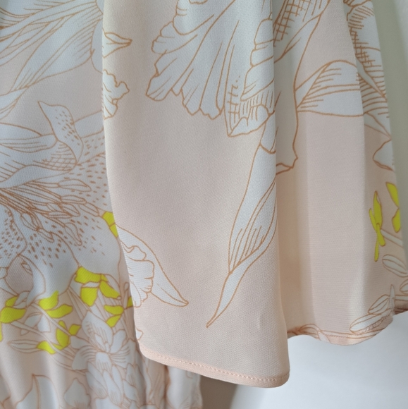 Reiss Carlotta Short Flutter Sleeve Dress in Blush Size US 4 - Picture 13 of 16